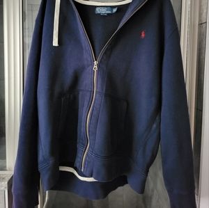 Men's Polo Zip Up Hoodie
